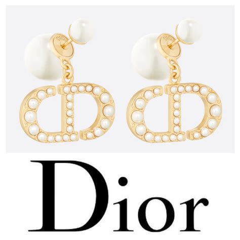 dior initial earrings